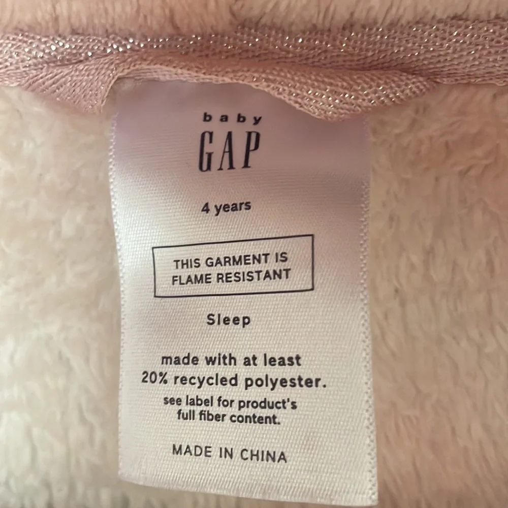 Gap Kids Pink Tie Dye Unicorn Robe 4 years